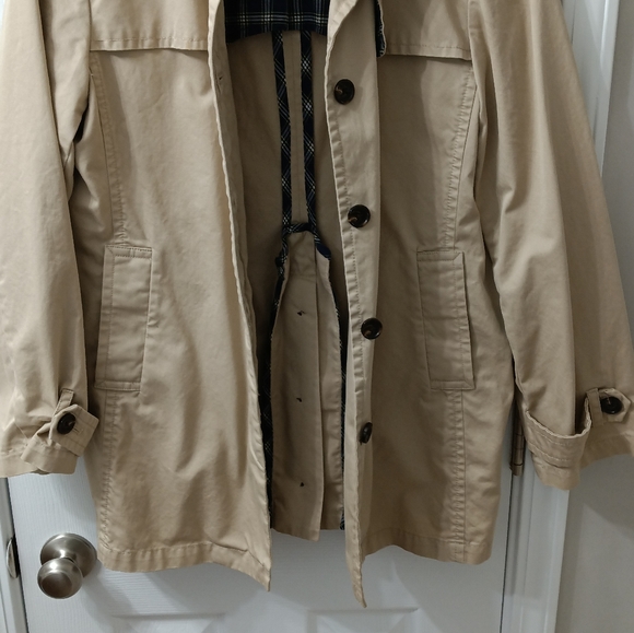 Tommy Hilfiger Double Collar Long Sleeve Trench Coat Size XL - Picture 4 of 9